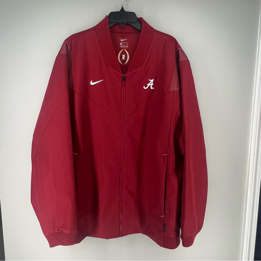 Nike Men's Crimson Alabama Football Bomber Style Jacket Size 3XL. Never worn.